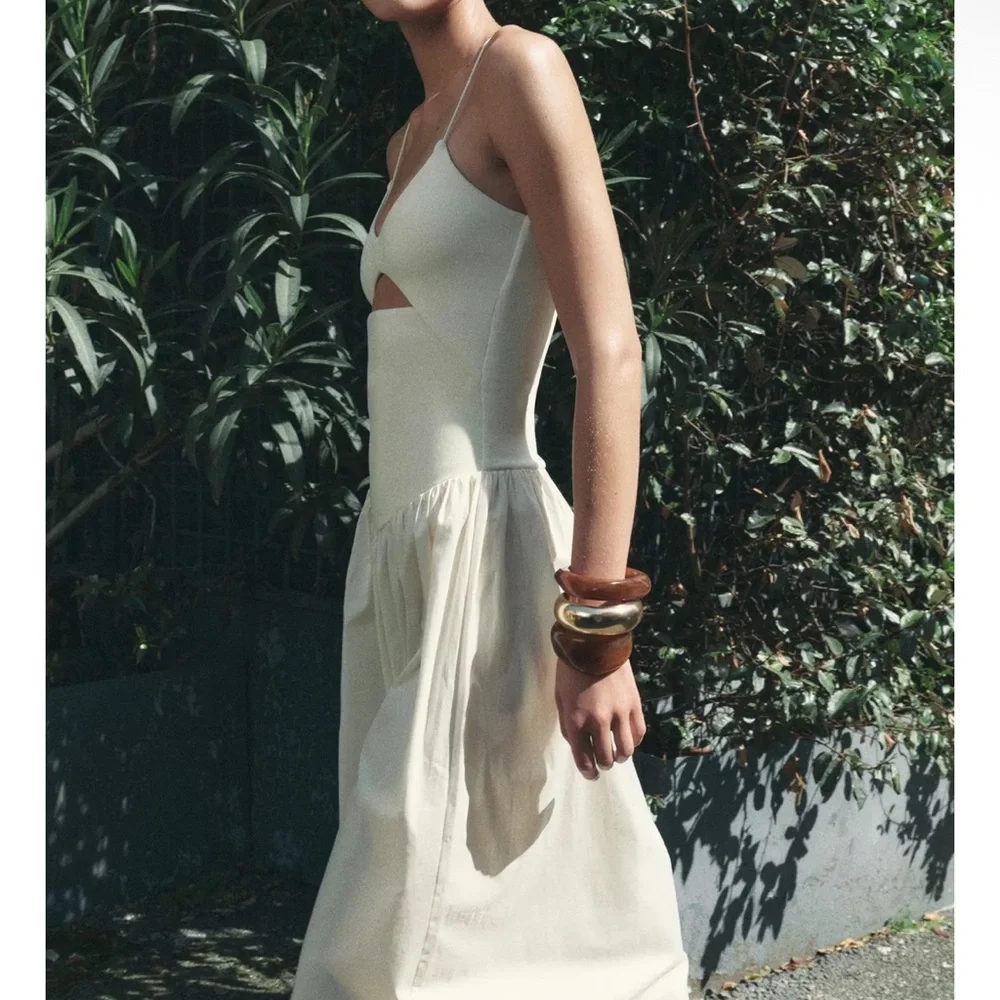 Zara Cutout Combination Dress - Picture 4 of 10
